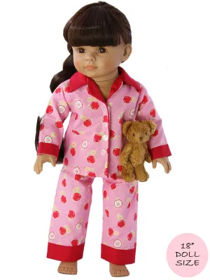 18" doll clothes patterns - PAJAMAS (D1314)