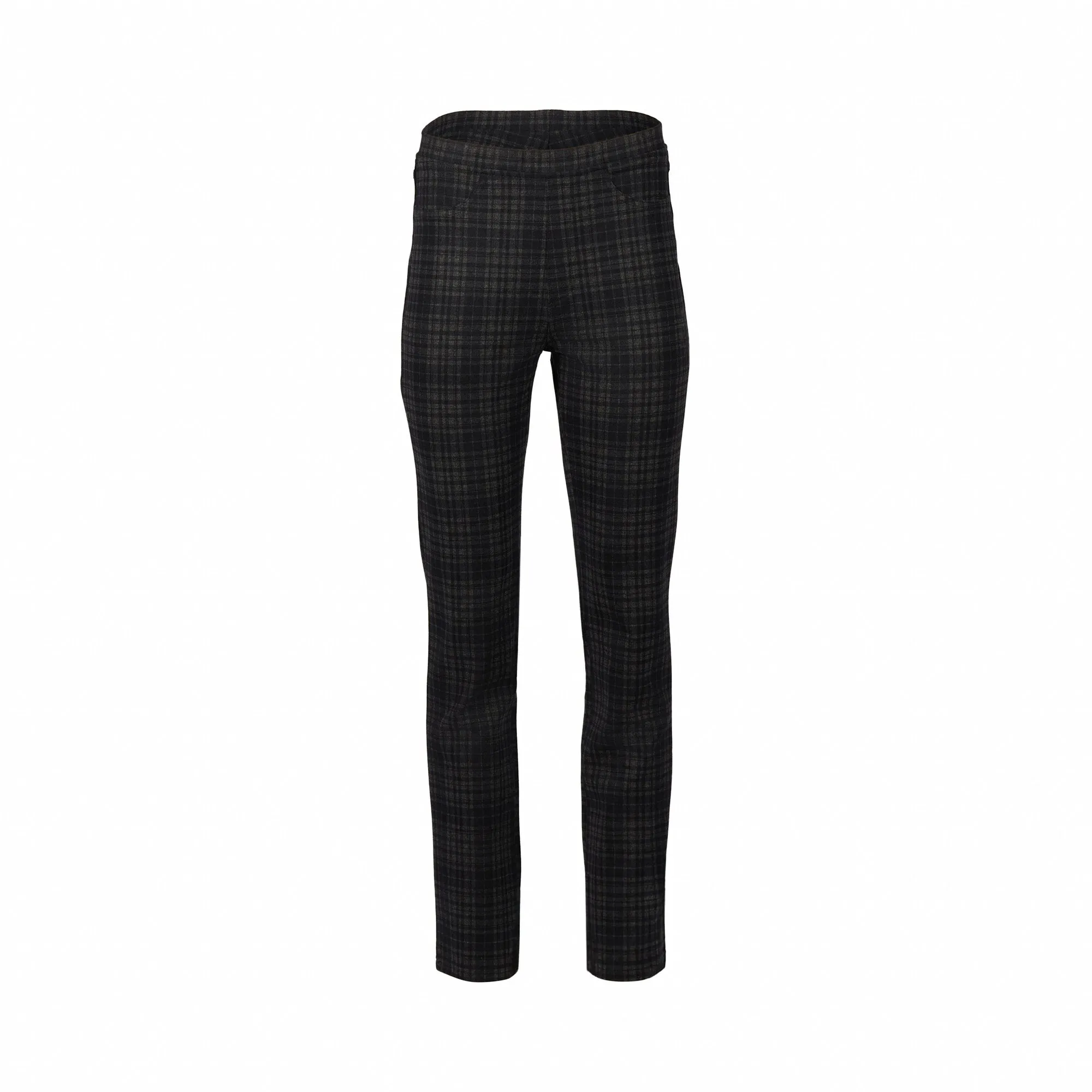 234  Vassalli Slim Leg Full Length Printed Ponti Pull On Pant -Bennett