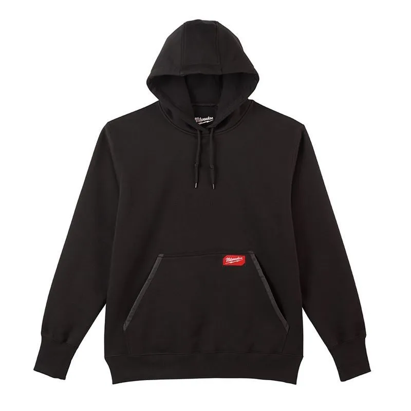 350B-M Men ft.s Medium Heavy Duty Cotton/Polyester Long-Sleeve Pullover Hoodie - Black