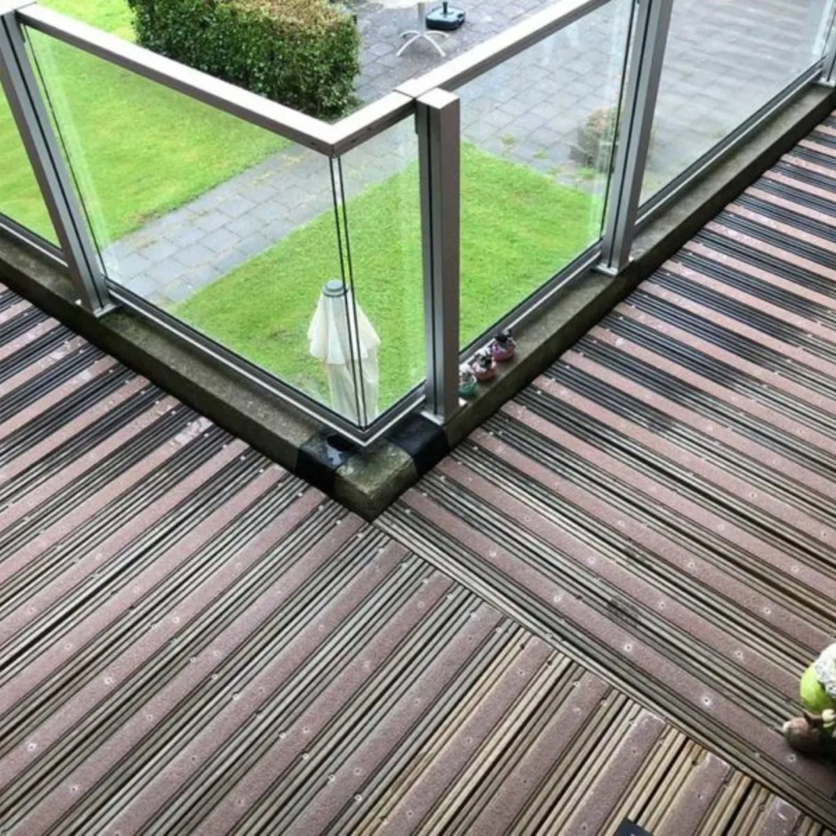 50mm Wide Non-Slip Anti-Skid Decking Strips - Safety and Style for Outdoor Space - BROWN