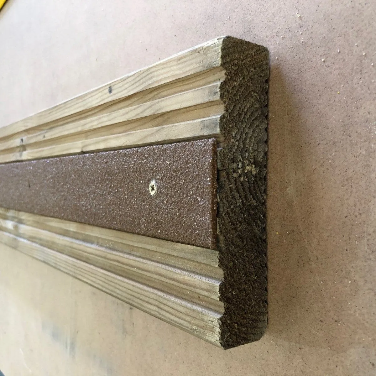 50mm Wide Non-Slip Anti-Skid Decking Strips - Safety and Style for Outdoor Space - BROWN