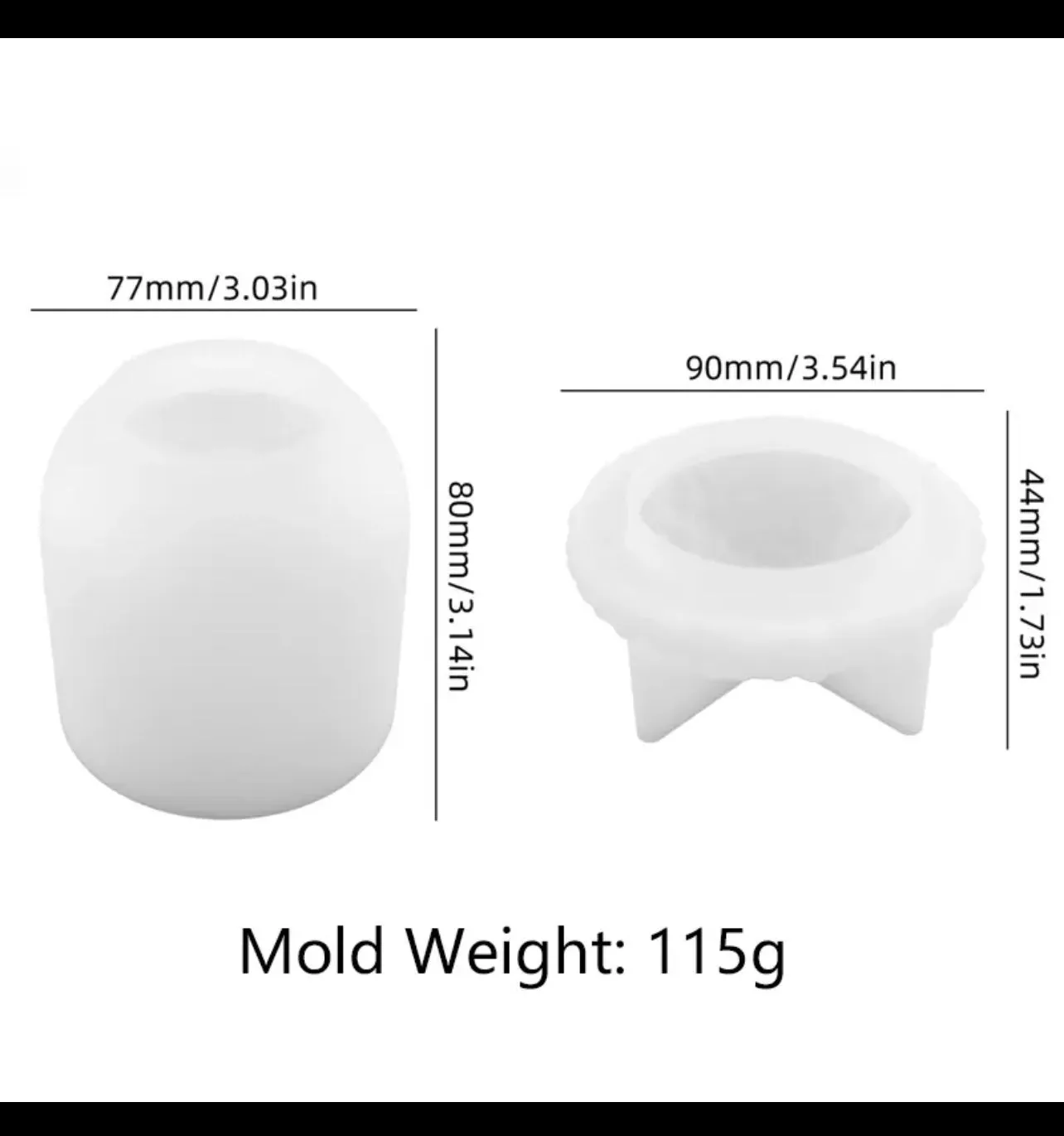 Acorn Jar Silicone Resin Mold