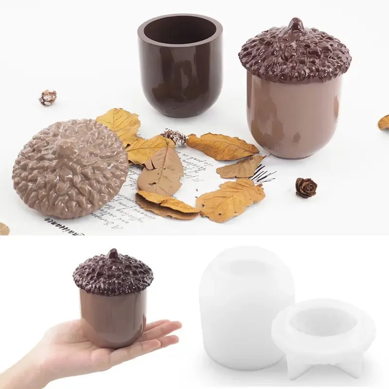 Acorn Jar Silicone Resin Mold