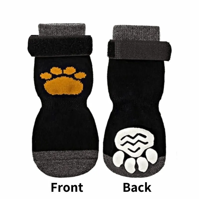 Anti-Skid Yellow Paw Socks