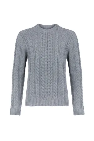 Aran Cable Cashmere Jumper