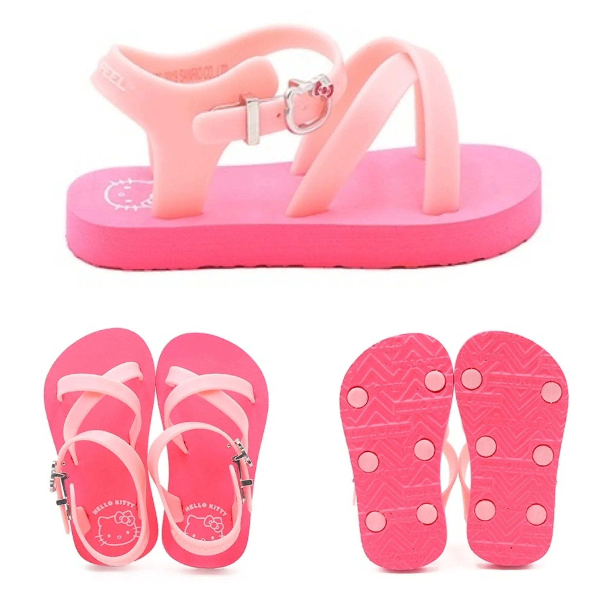 Banana Peel Slippers for Toddlers Hello Kitty Touch of Pink - Baby Cheeks