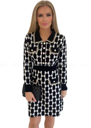 Betsy Bow Patterned Dress