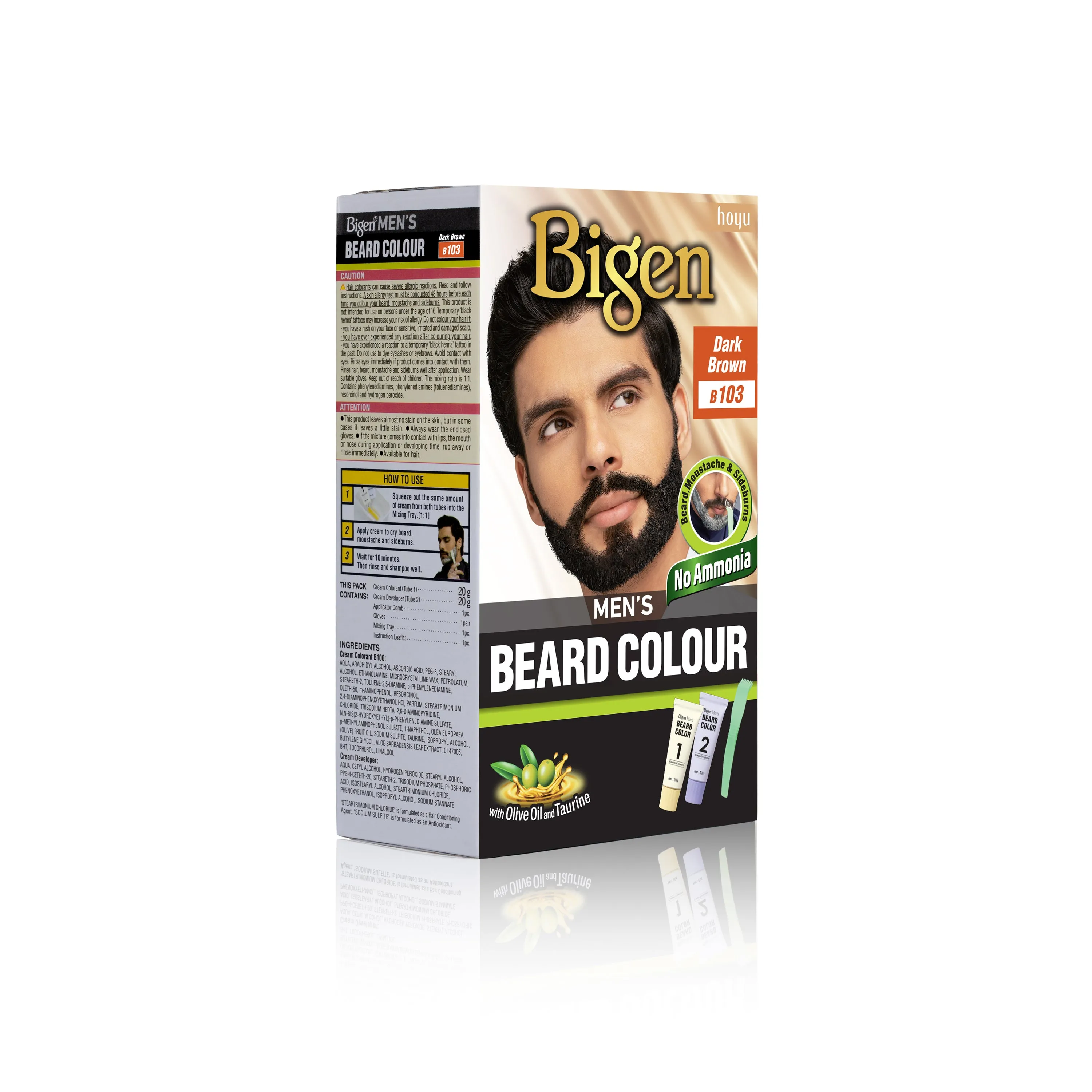 Bigen Men’s Beard Colour - B103 - Dark Brown