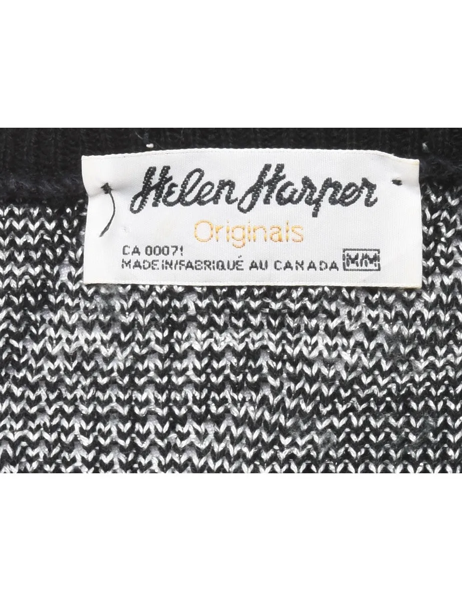 Black Lurex Jumper - M