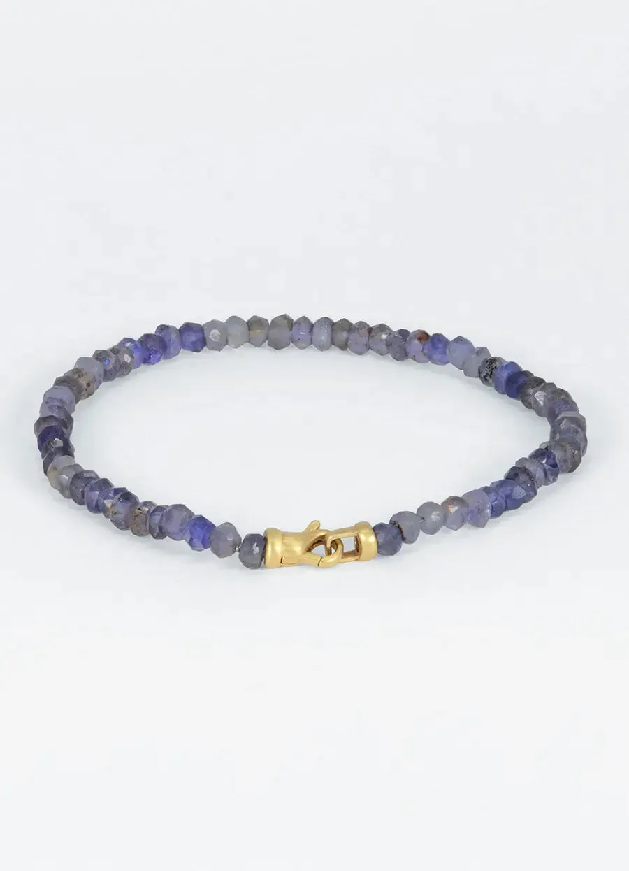 Blue Spinel & 14ct Yellow Gold Bracelet