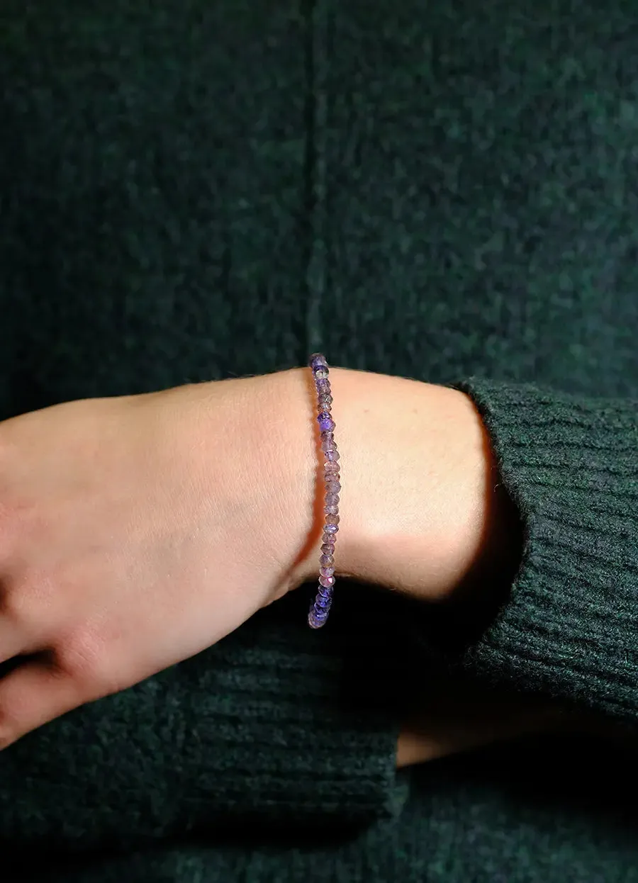 Blue Spinel & 14ct Yellow Gold Bracelet