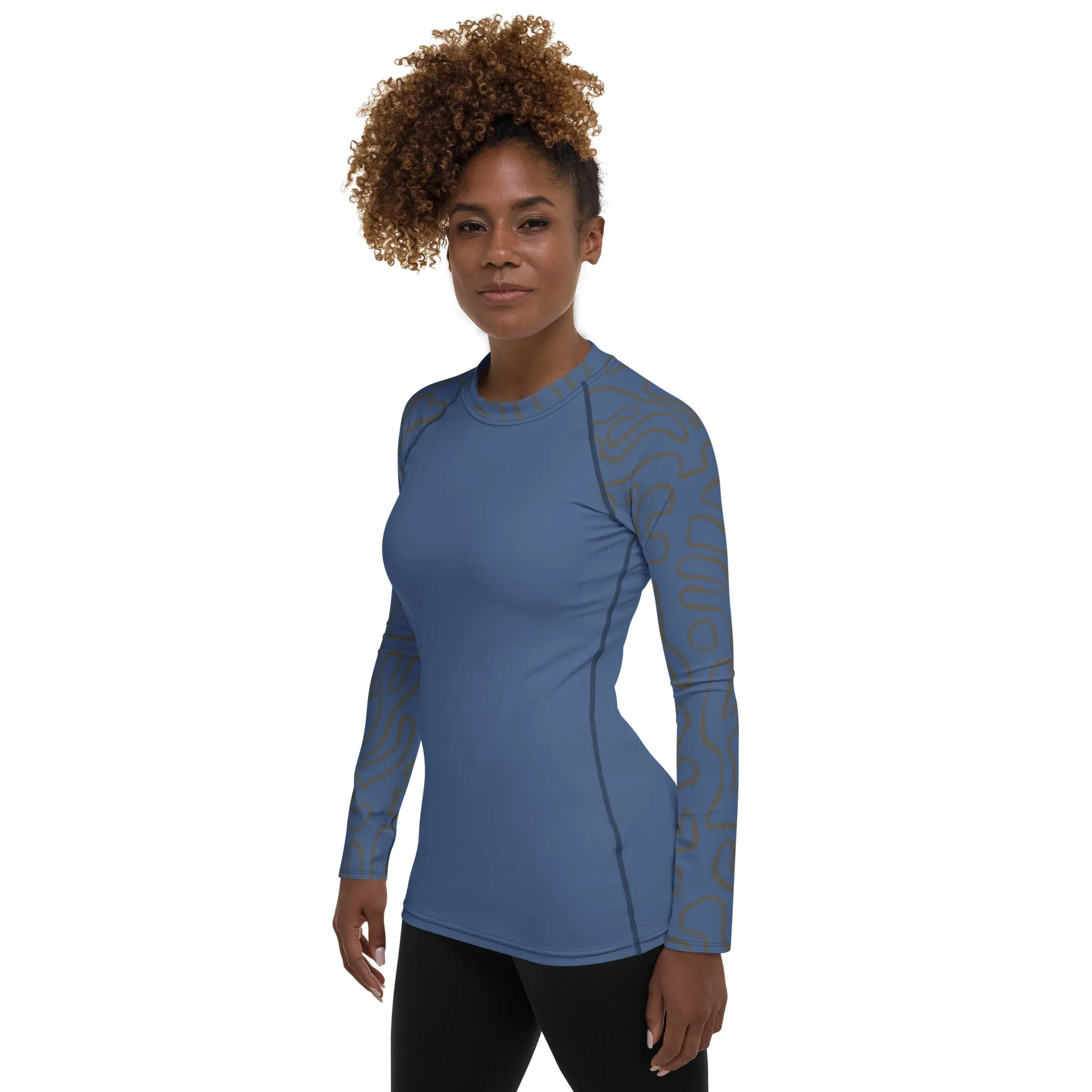 Bottom Time Eco-Friendly Women's Rash Guard, coral, Sets
