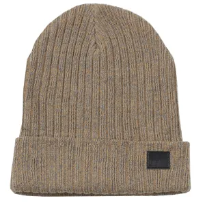 Brown & Charcoal Melange Beanie