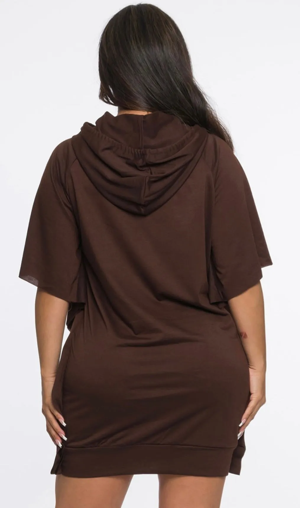 Brown Hoodie Dress