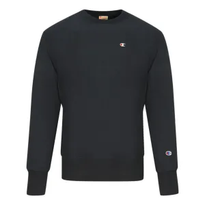 Champion Reverse Weave C Logo Navy Blue Jumper
