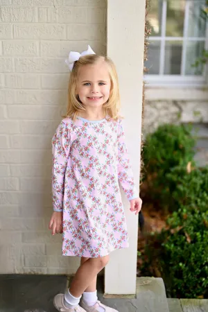 Christmas Floral Play Knit Dress
