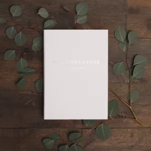 Classic, White   Real Silver | Guest Book