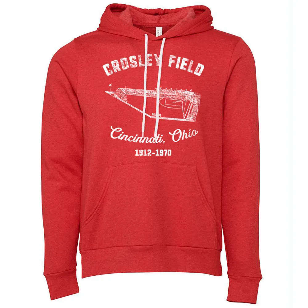 Crosley Field Pullover Hoodie | Crosley Field Heather Red Pullover Hoodie