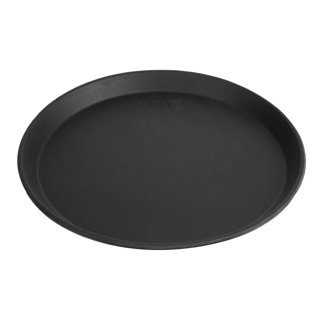 DM780 Cambro Camtread Fibreglass Round Non-Slip Tray Black 280mm