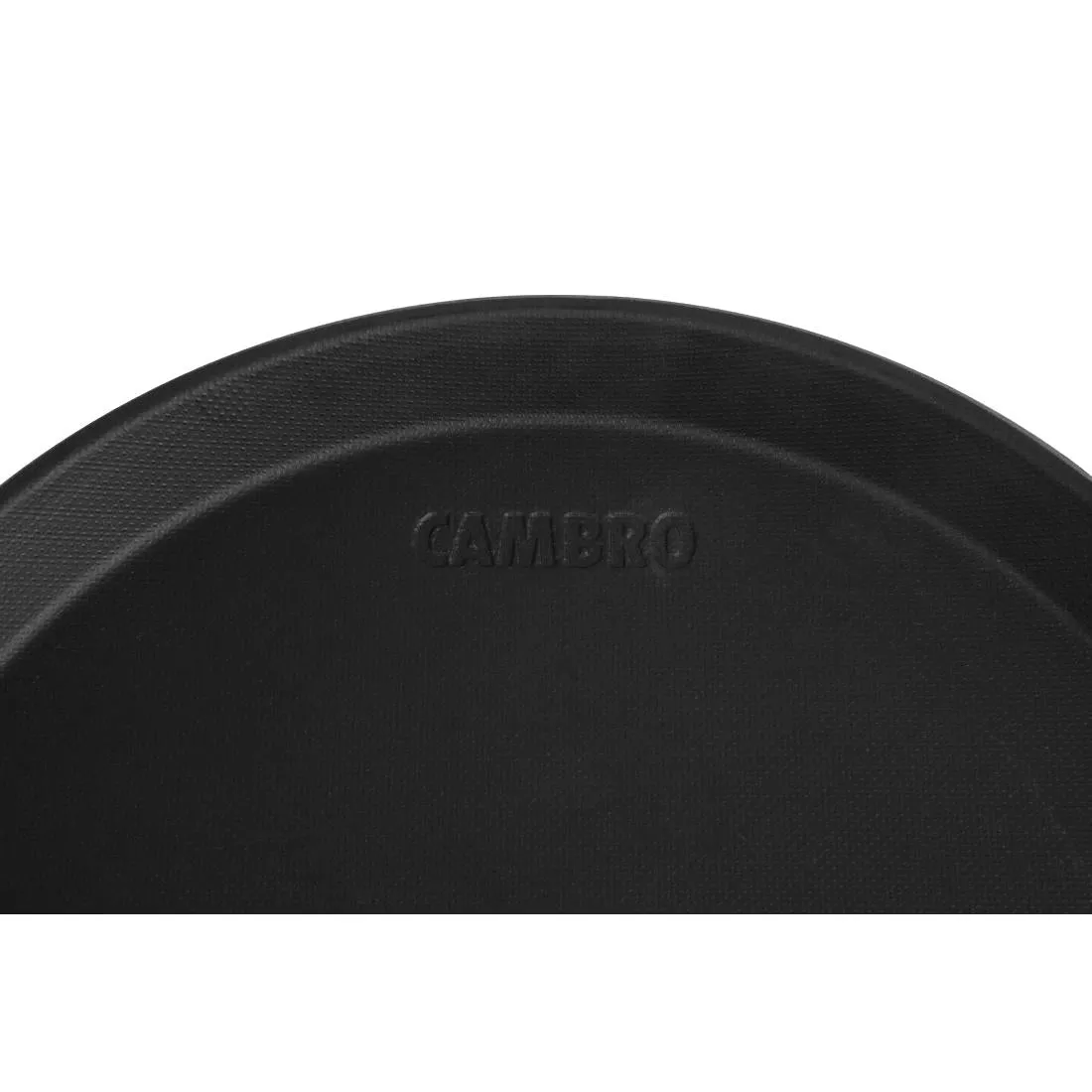 DM780 Cambro Camtread Fibreglass Round Non-Slip Tray Black 280mm