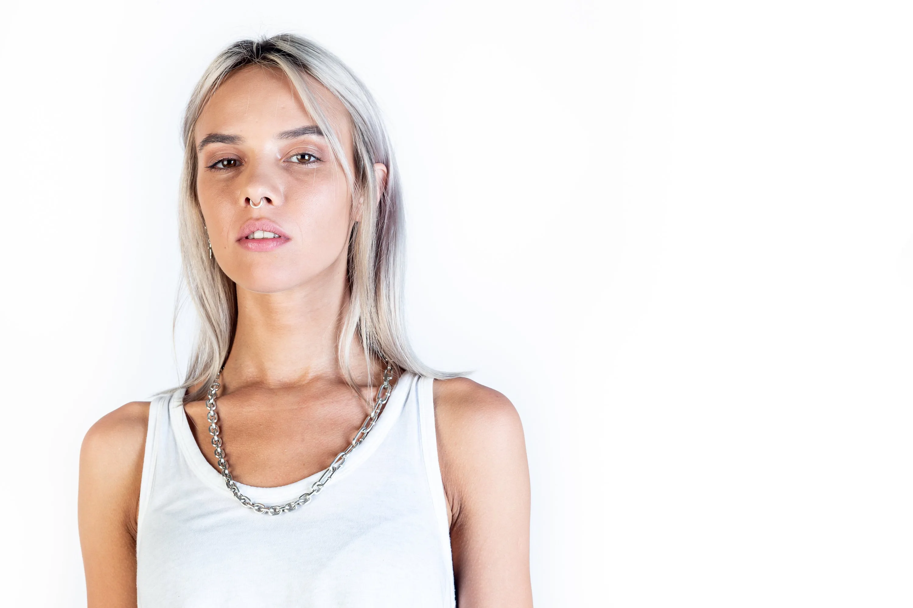Duality Unique Multi Chainlink Silver Necklace