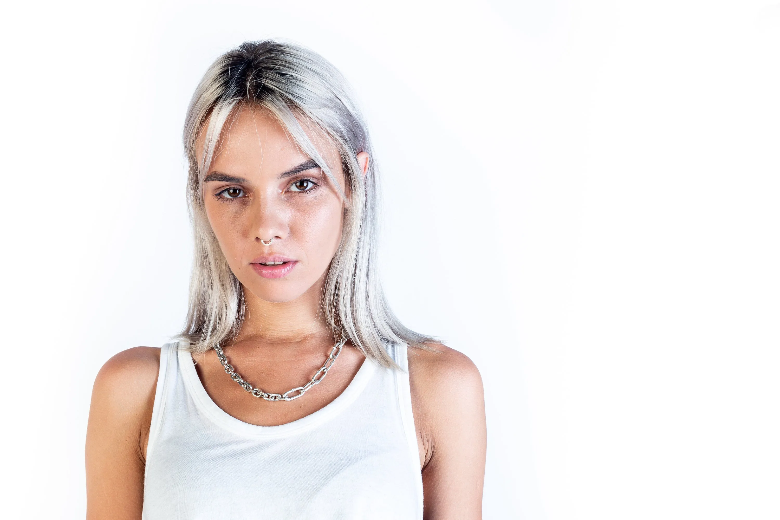 Duality Unique Multi Chainlink Silver Necklace