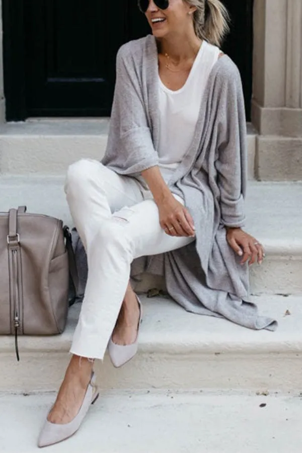 Dunnmall Freely Feeling Open Knit Cardigan
