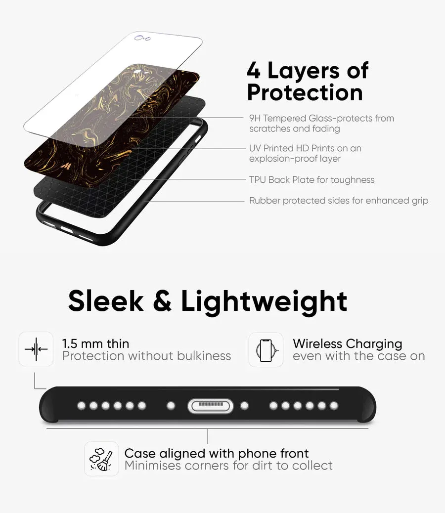 EH Abstract Glass Phone Case Cover