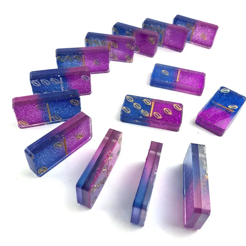 Football Pip Shape Domino Silicone Resin Mold, Unique Resin Mold