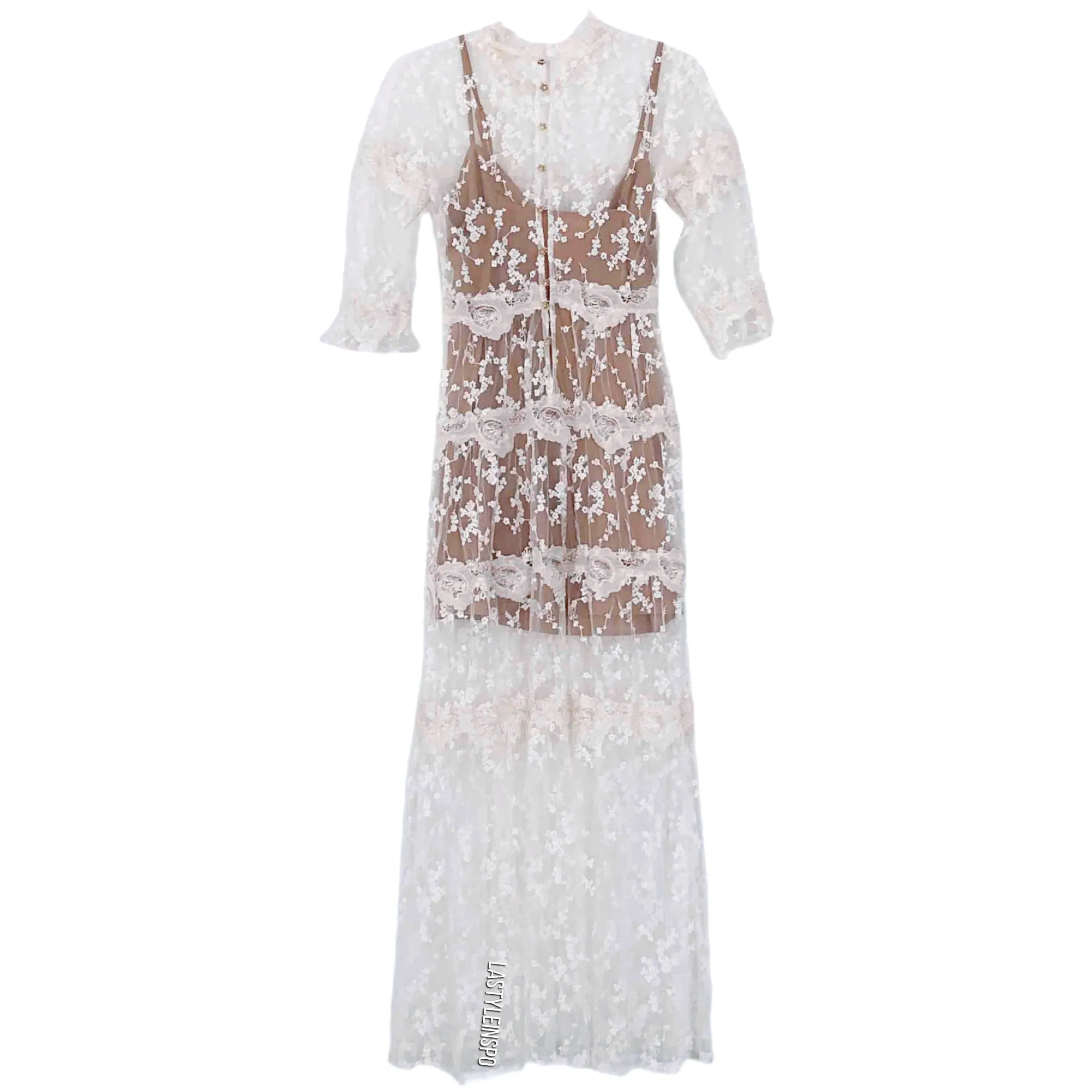 For Love and Lemons Rosebud Maxi Dress Size XS