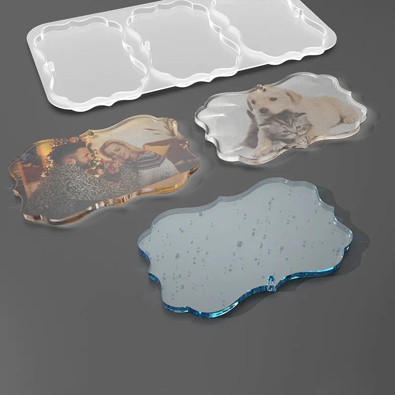 Frame Ornament Tag Silicone Epoxy Resin Mold Photo Frame
