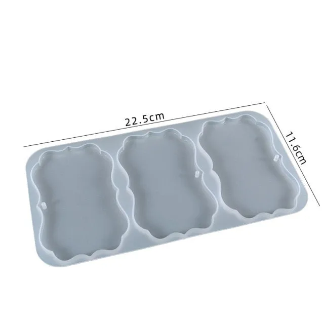 Frame Ornament Tag Silicone Epoxy Resin Mold Photo Frame