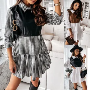 Gianna Collar Style Casual Dress - Culture Heaven Special