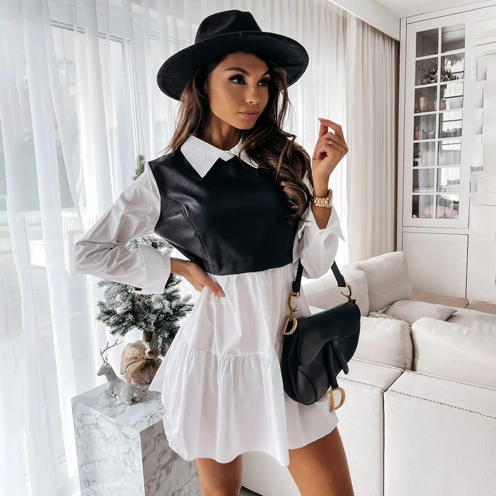 Gianna Collar Style Casual Dress - Culture Heaven Special