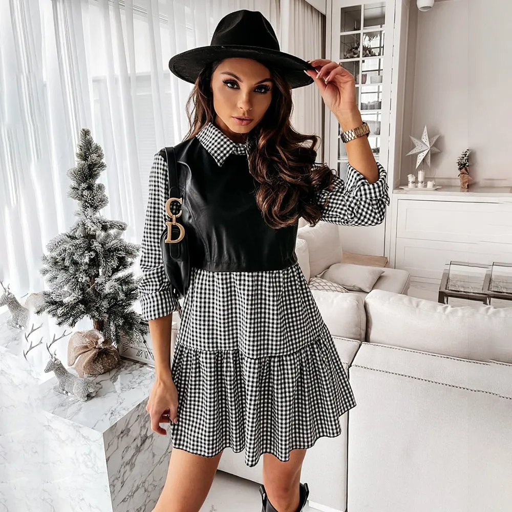 Gianna Collar Style Casual Dress - Culture Heaven Special