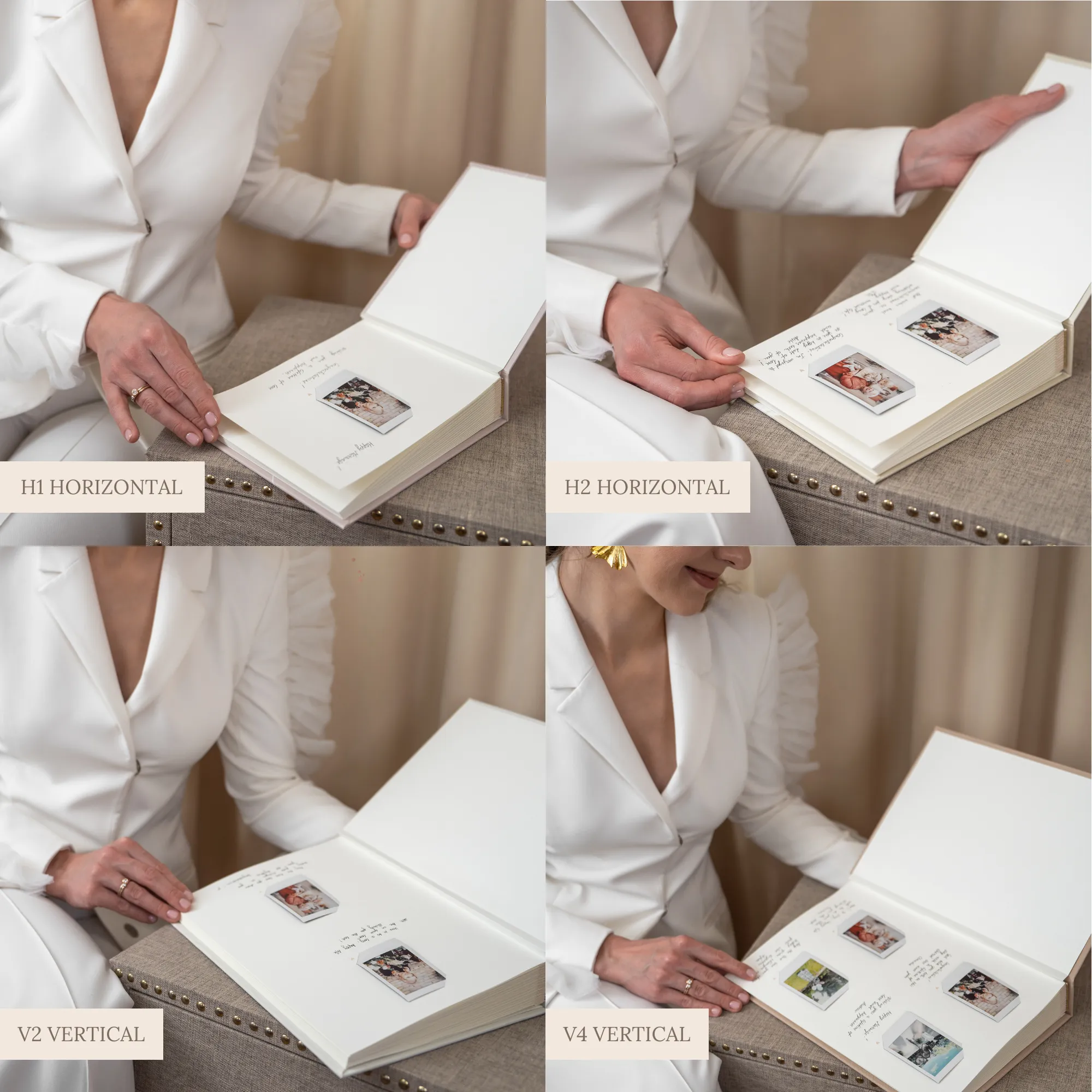 Gray   White Velour | Guest Book ♡