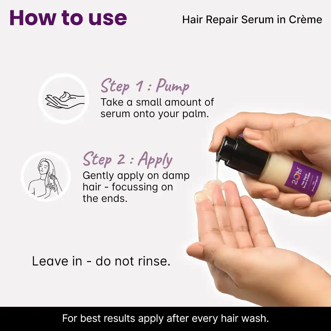 Hazelnut Repair Combo : Hair Repair Serum   Semi Permanent Hair Color