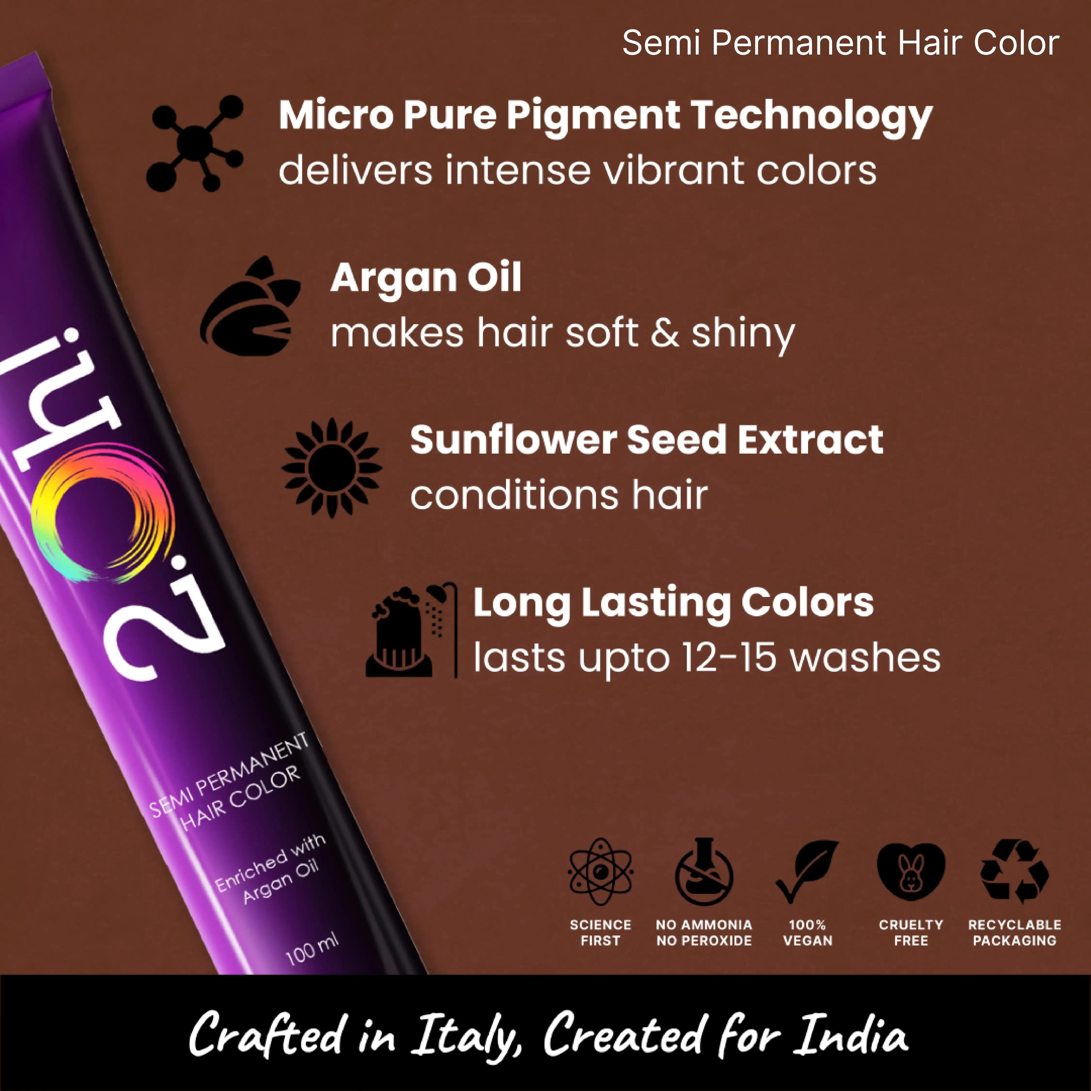 Hazelnut Repair Combo : Hair Repair Serum   Semi Permanent Hair Color