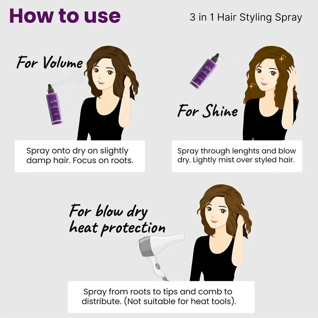 Hazelnut Style Combo : Hair Styling Spray   Semi Permanent Hair Color