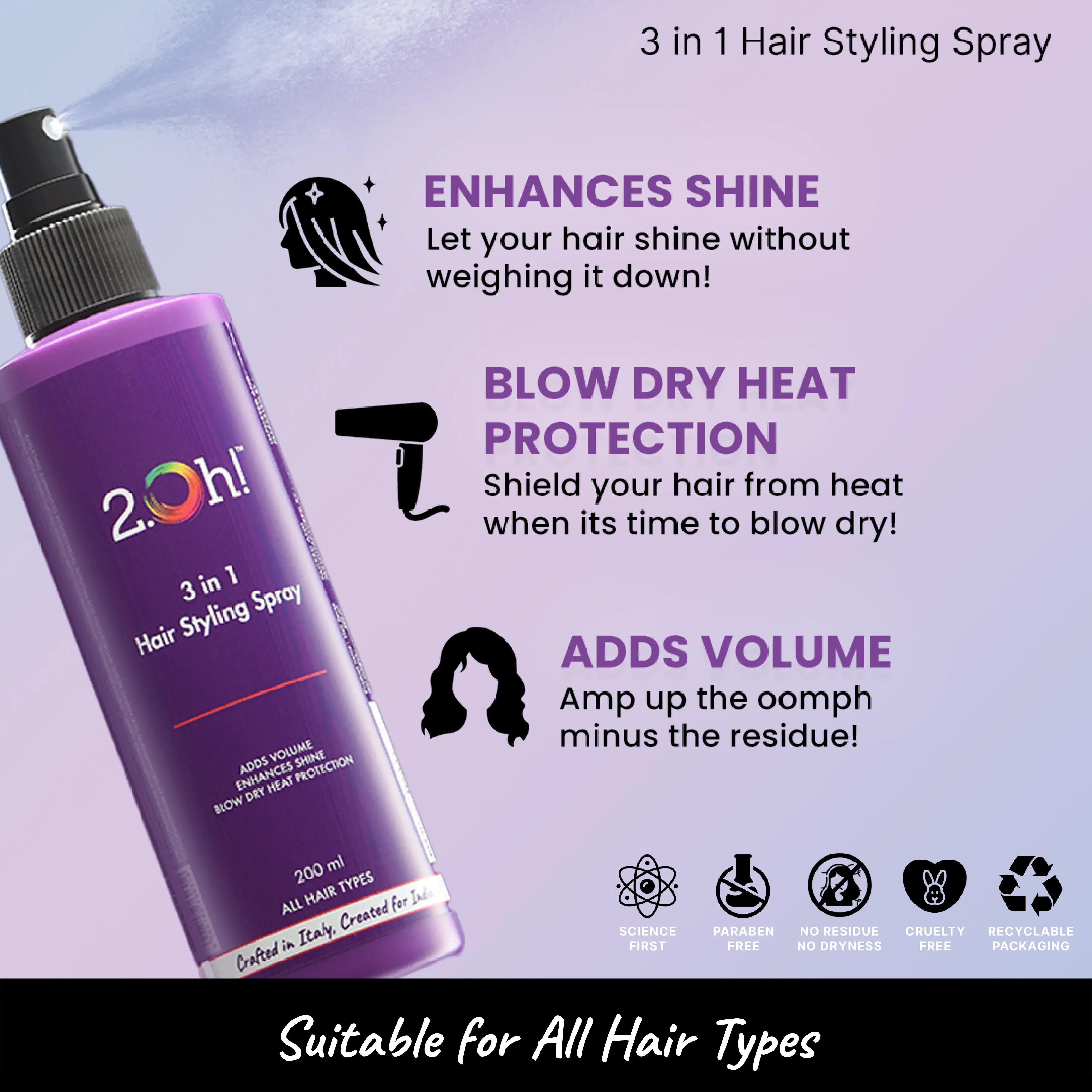 Hazelnut Style Combo : Hair Styling Spray   Semi Permanent Hair Color