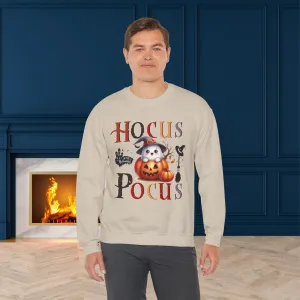 Hocus Pocus  Happy Halloween Sweatshirt, Happy Halloween Sweatshirt - Unisex Heavy Blend Crewneck, Halloween Sweatshirt, Cute Spooky Ghost sweatshirt.