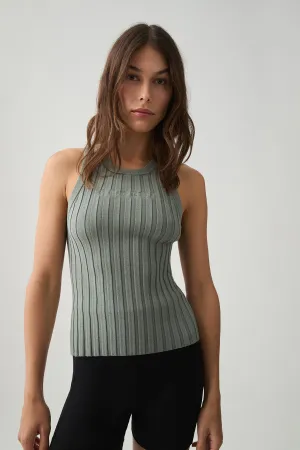 Hydra Logo Knit Ribbed Top