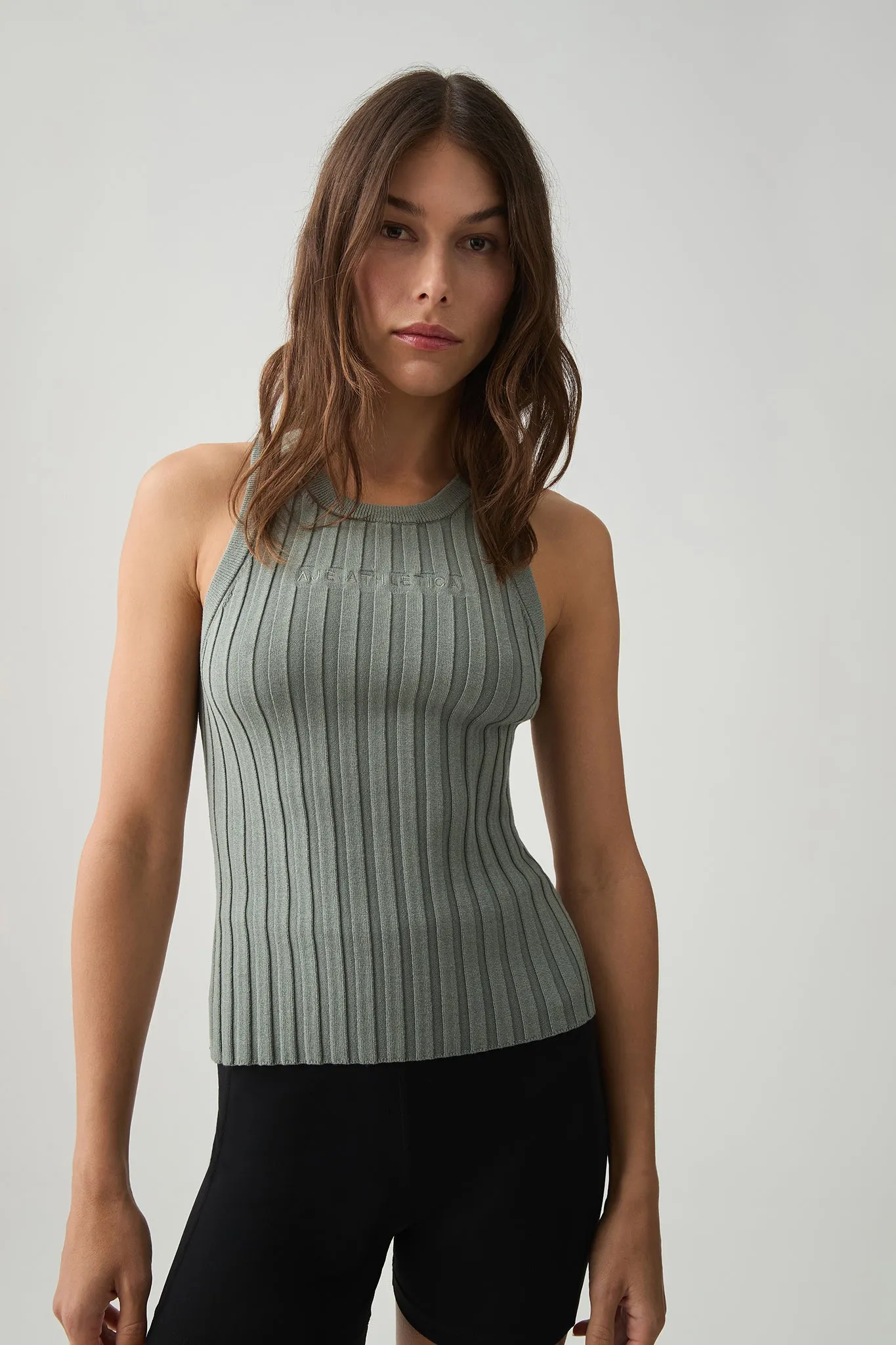 Hydra Logo Knit Ribbed Top