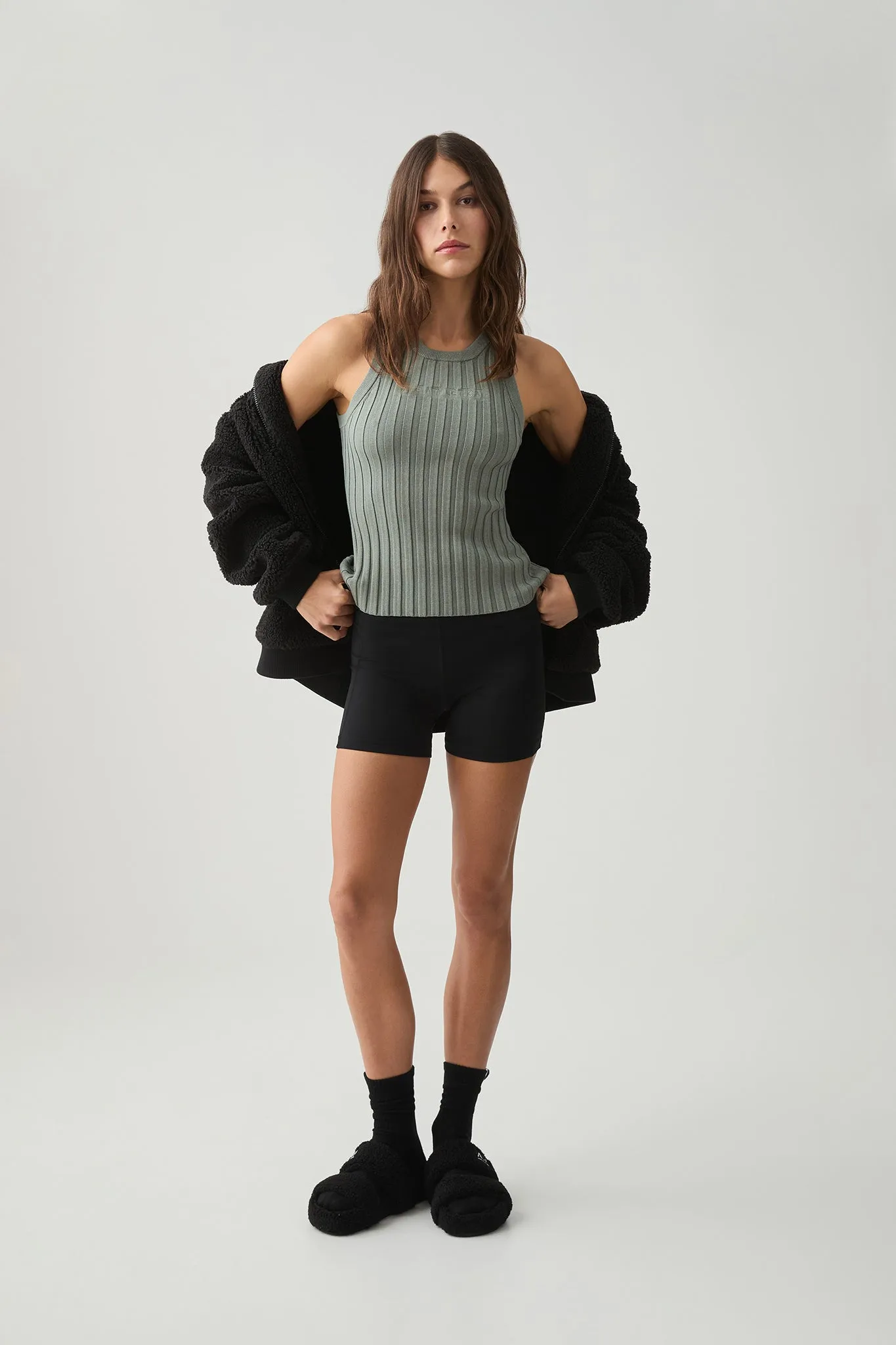 Hydra Logo Knit Ribbed Top