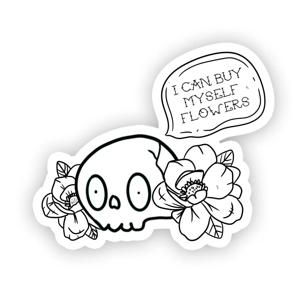 I Can Buy Myself Flowers Vinyl Sticker