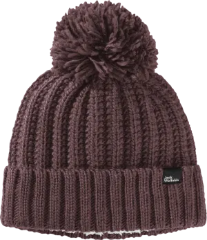 Jack Wolfskin Women&#x27;s Highloft Knit Beanie Boysenberry | Buy Jack Wolfskin Women&#x27;s Highloft Knit Beanie Boysenberry here | Outnorth