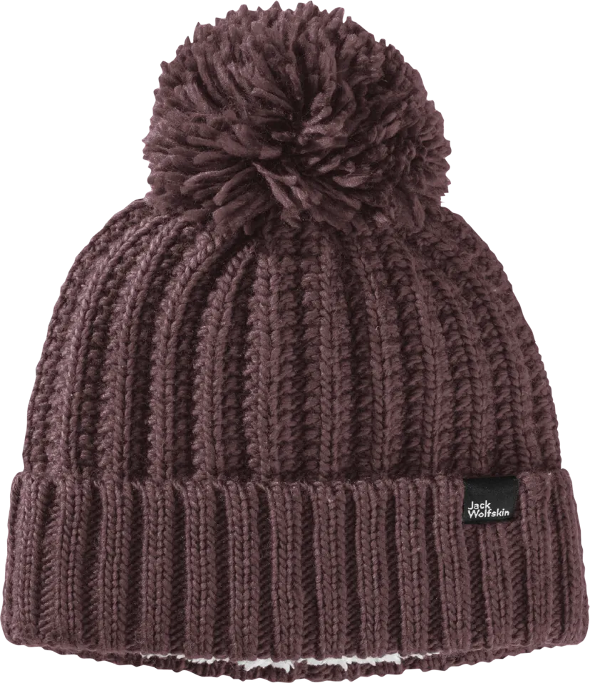 Jack Wolfskin Women&#x27;s Highloft Knit Beanie Boysenberry | Buy Jack Wolfskin Women&#x27;s Highloft Knit Beanie Boysenberry here | Outnorth