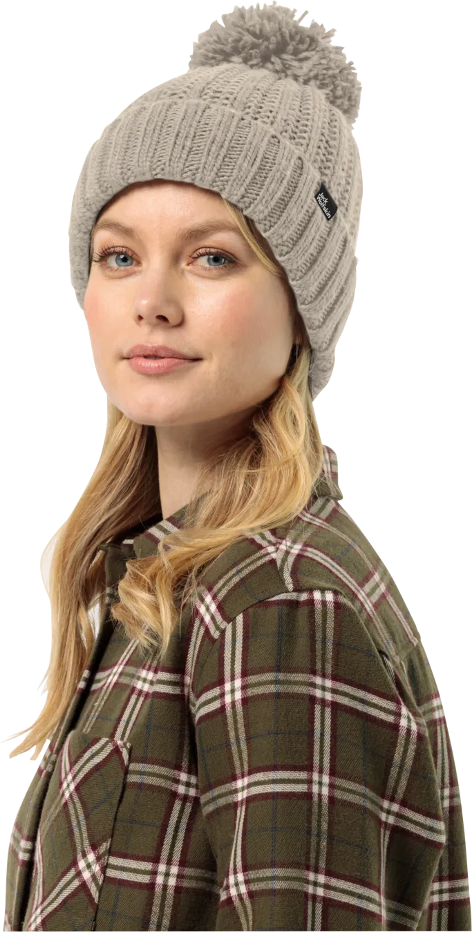 Jack Wolfskin Women&#x27;s Highloft Knit Beanie Dusty Grey | Buy Jack Wolfskin Women&#x27;s Highloft Knit Beanie Dusty Grey here | Outnorth