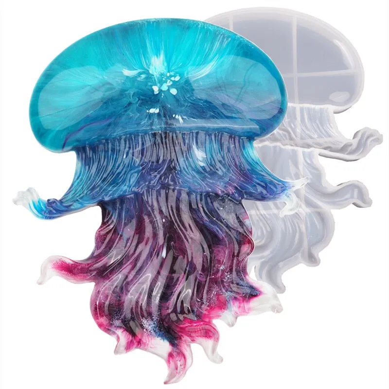 Jellyfish Resin Silicone Mold Large, Unique Mold