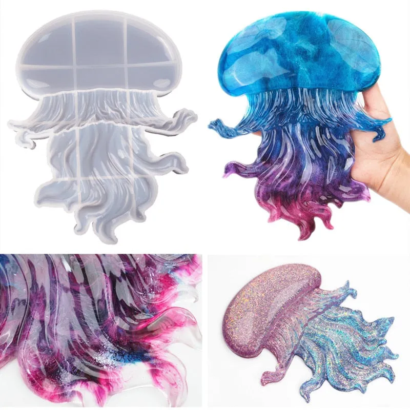 Jellyfish Resin Silicone Mold Large, Unique Mold